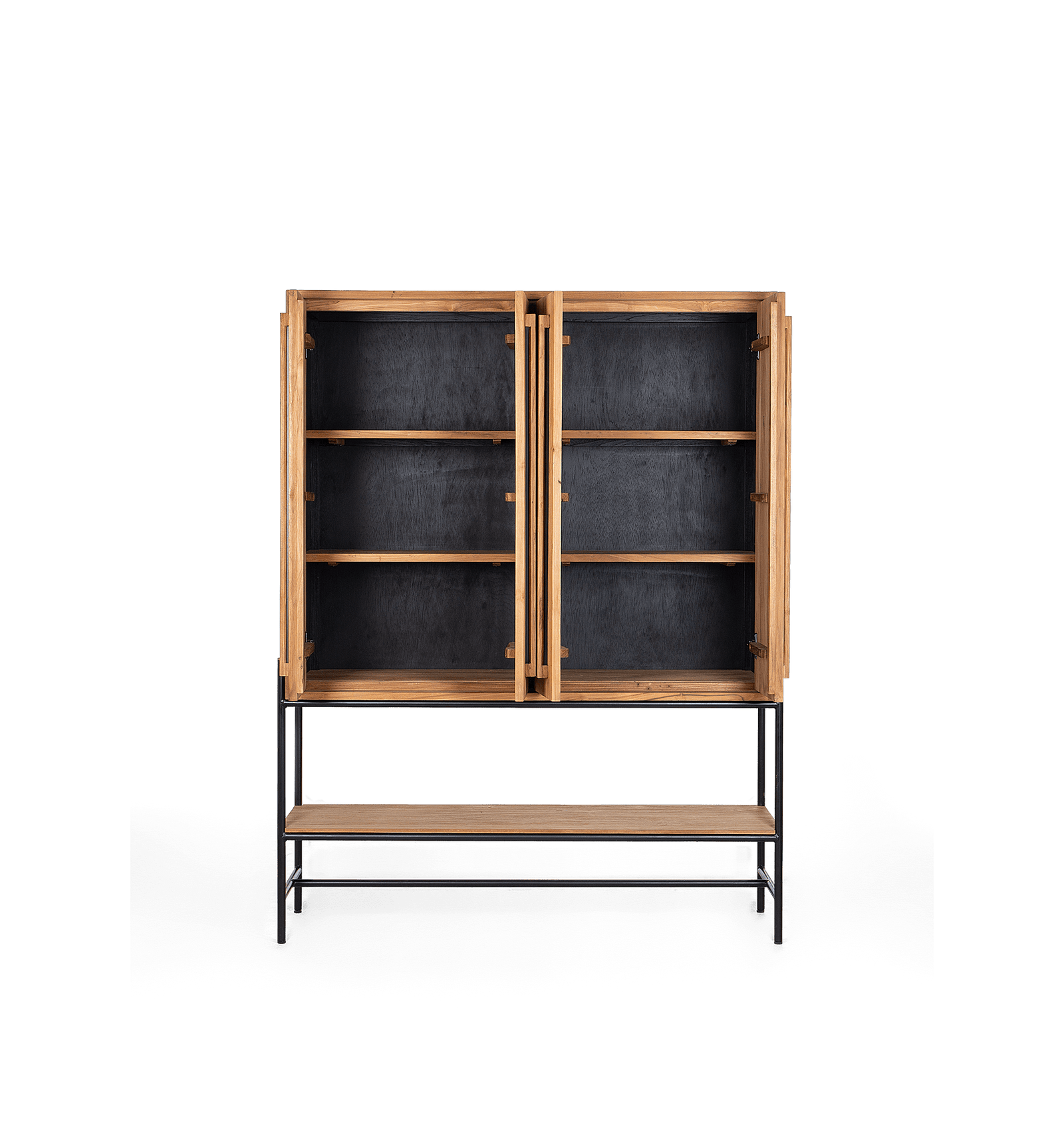 Outline Cabinet 4 Doors 1 Open Rack