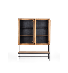 Outline Cabinet 4 Doors 1 Open Rack