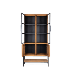 Outline Cabinet 4 Doors 1 Open Rack
