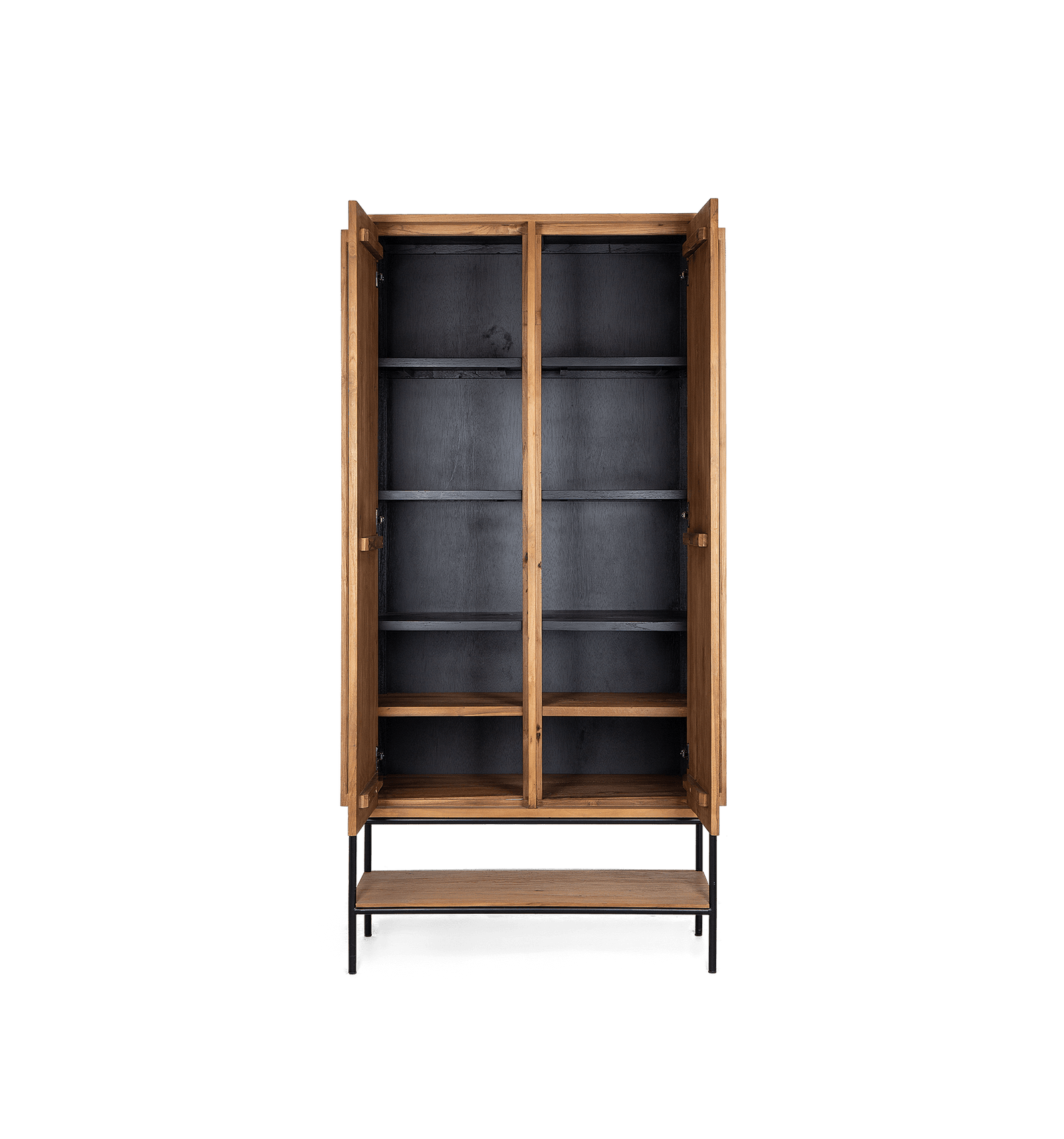 Outline Cabinet 2 Doors 1 Open Rack