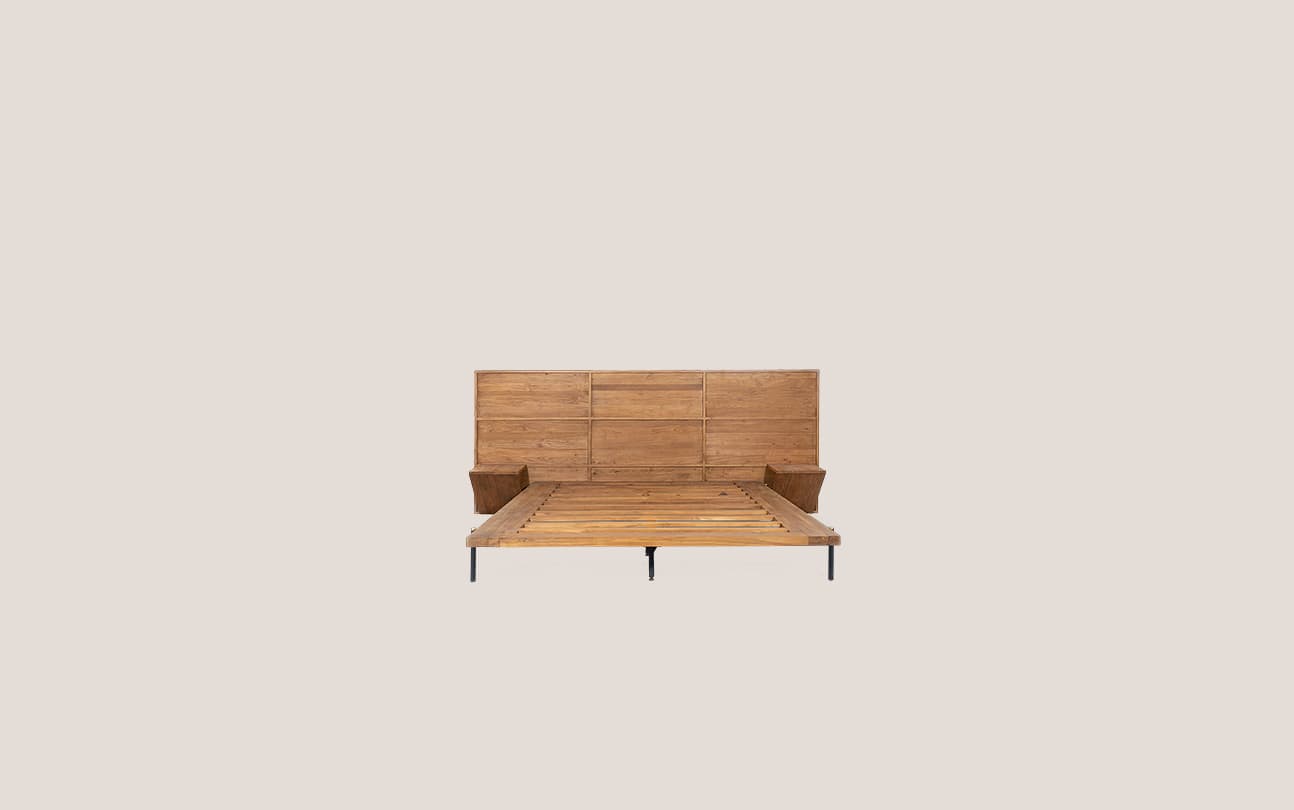 Outline Bed with Side Table