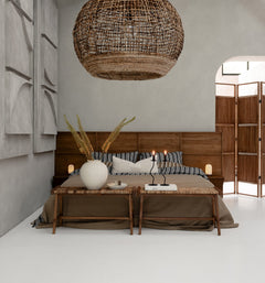 Outline Bed with Side Table