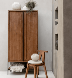 Outline Cabinet 2 Doors 1 Open Rack