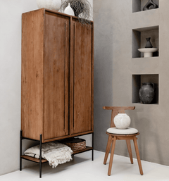 Outline Cabinet 2 Doors 1 Open Rack
