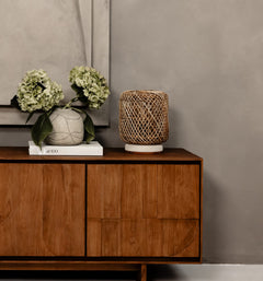 Pole Rattan Table Lamp