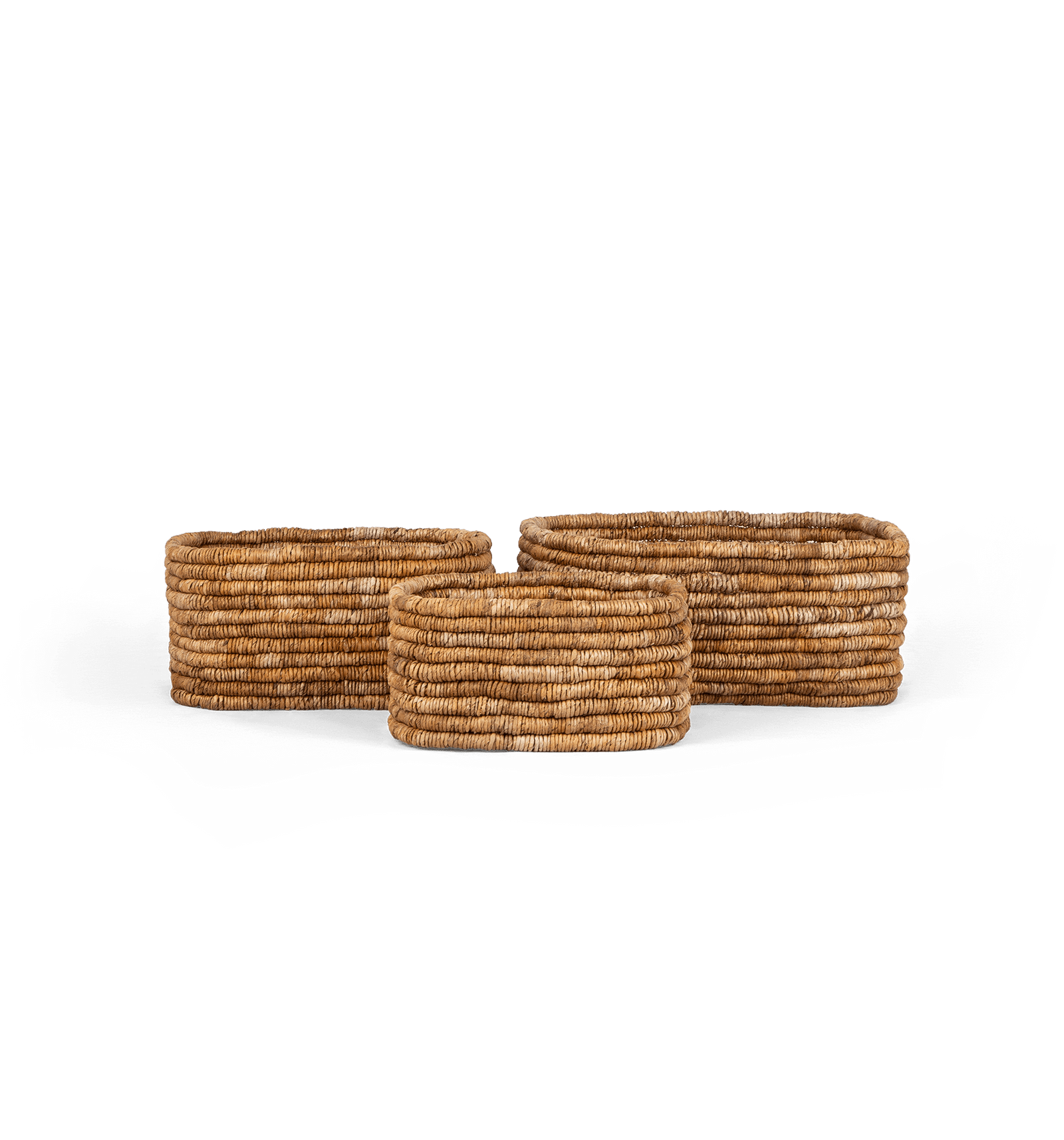 Caterpillar Ambang Rectangular Basket Two-Tone - Set Of 3