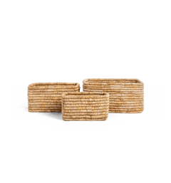 Caterpillar Ambang Rectangular Basket - Set Of 3