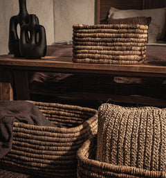Caterpillar Ambang Rectangular Basket - Set Of 3