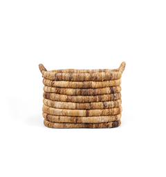 Caterpillar Sago Rectangular Basket  Two-Tone