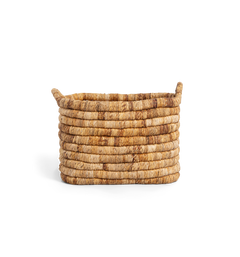 Caterpillar Sago Rectangular Basket  Two-Tone