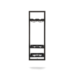 Winerack Charcoal 6 Bottles With Glass Holder Type D