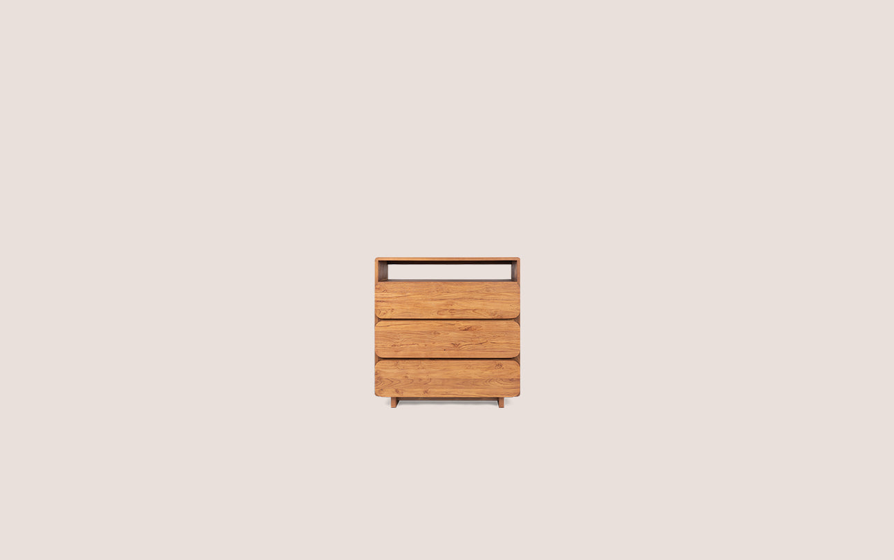 Tess Dresser 3 Drawers 1 Open Rack