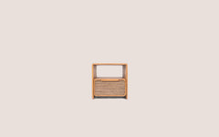 Tess Bed Side 1 Drawer, 1 Open Rack - Coco