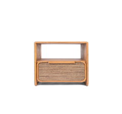 Tess Bed Side 1 Drawer, 1 Open Rack - Coco