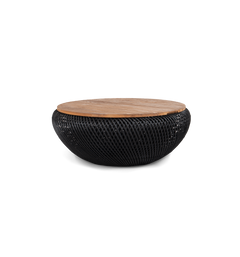 Collectables wave coffee table charcoal