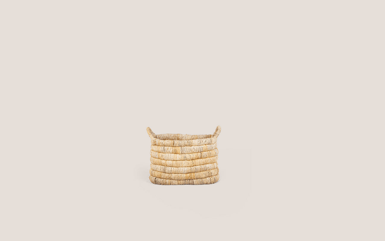 Caterpillar Sago Rectangular Basket