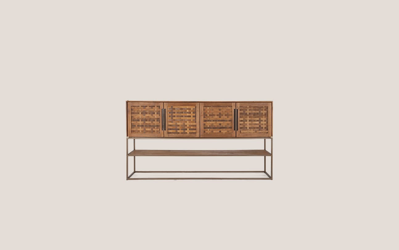 Karma Pure High Dresser 4 Doors 1 Open Rack (Missing Original Packaging)