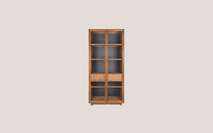 Motion Display Cabinet 2 Glass Doors 2 Drawers