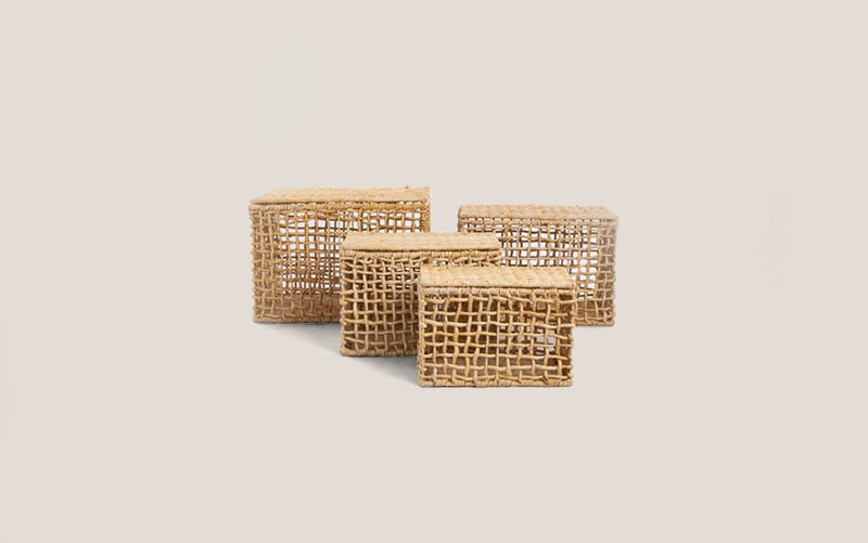 Rinjani Rectangular Basket - Set of 4